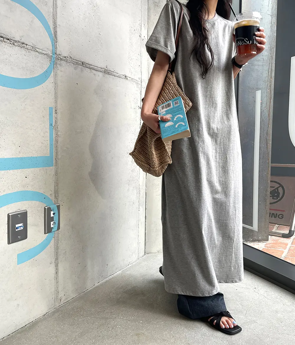 한국 스타일 여름 린넨 드레스 상세 이미지 22