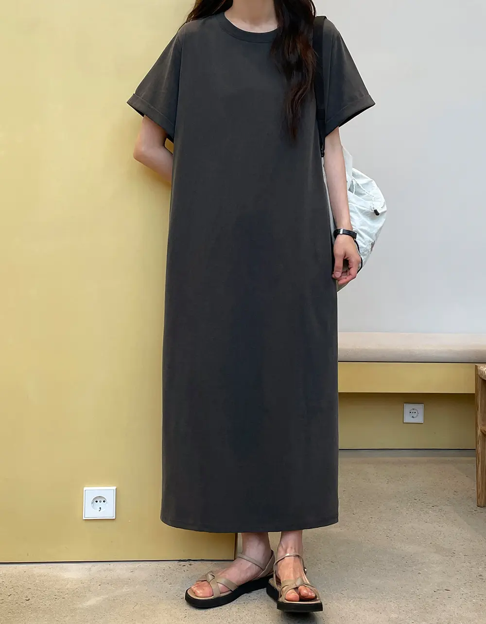 한국 스타일 여름 린넨 드레스 상세 이미지 29