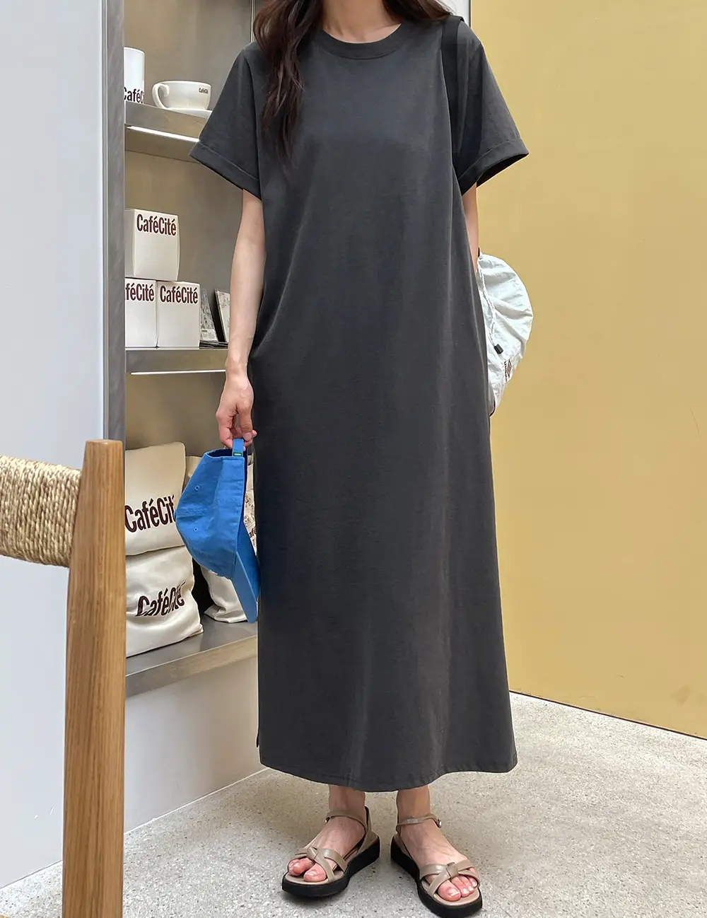 한국 스타일 여름 린넨 드레스 상세 이미지 31