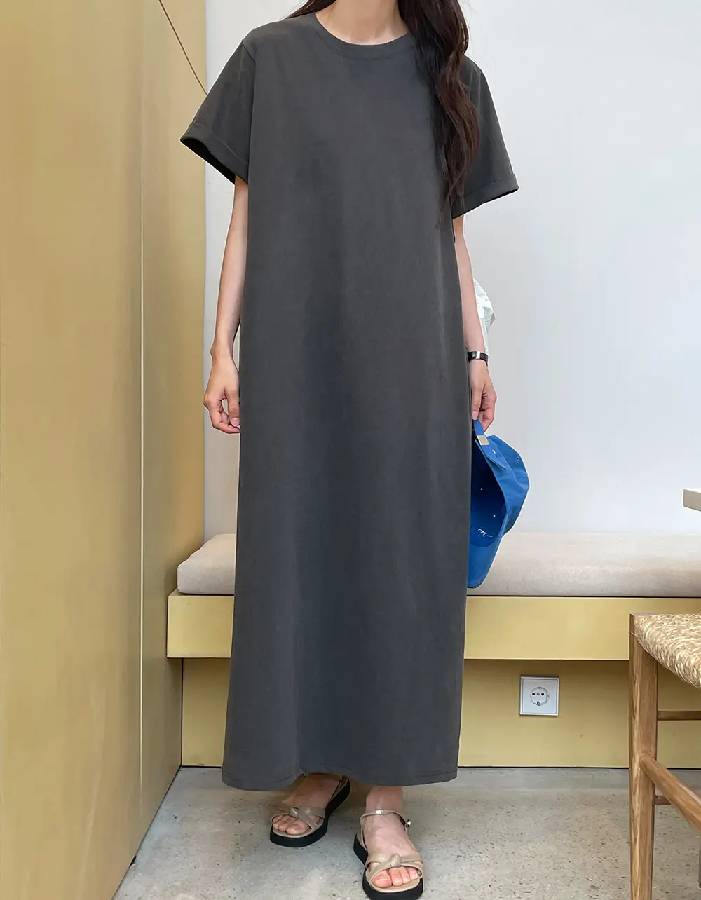 한국 스타일 여름 린넨 드레스 상세 이미지 36