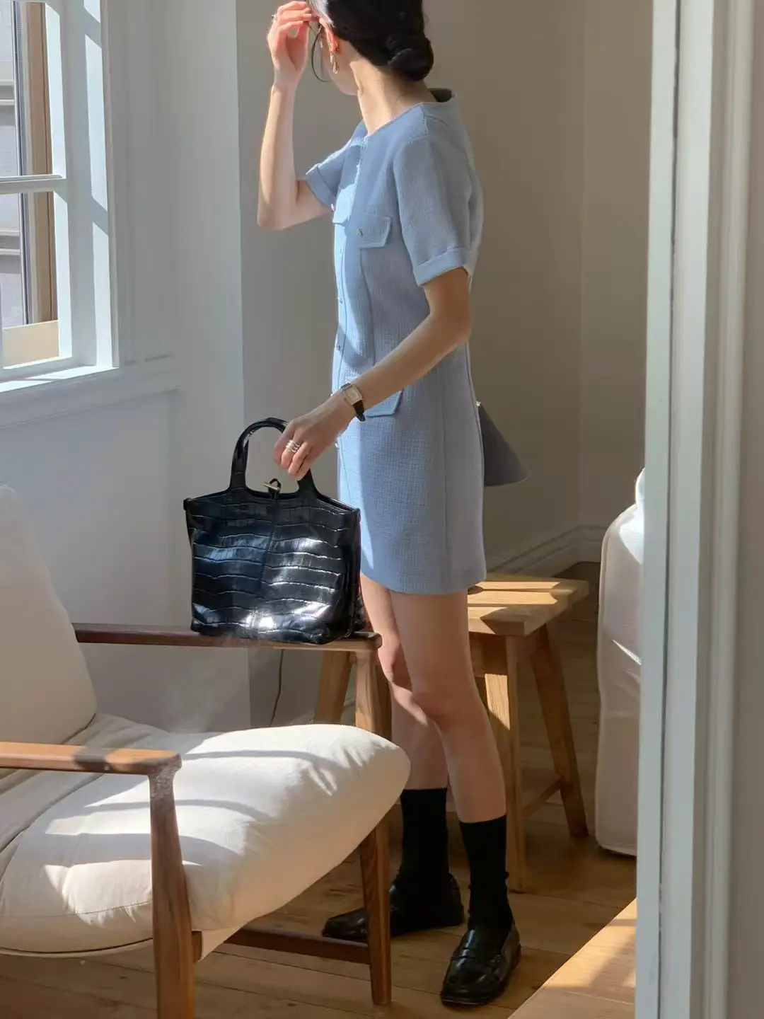 소프트한 소재의 스타일리시한 원피스 상세 이미지 13