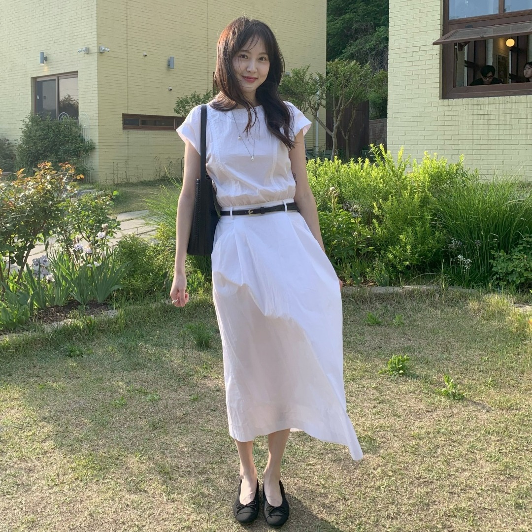 한 부서 미니멀리즘 품격 일상 다용도 레이스업 허리 수축 슬림해 보이는 드레스 벨트 포함
