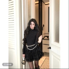 批发12/10新品上新芭莎舞会圣诞连衣裙露背生日裙套装