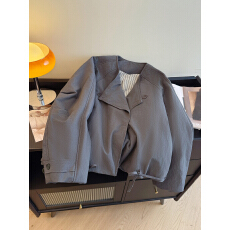 批发韩系慵懒风休闲宽松夹棉短款外套<b class='q'>女</b>秋冬巨好看派克服棉服<b class='q'>棉衣</b>夹克