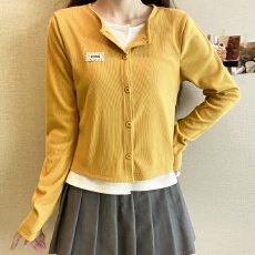 批发实拍大码长袖加厚保暖假两件绑带T恤女装时尚显瘦百搭减龄打底衫