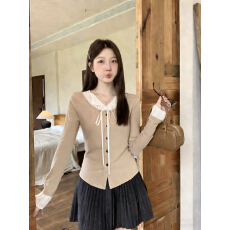 批发实拍春装大码长袖加厚保暖假两件绑带<b class='q'>T</b><b class='q'>恤</b>女装时尚显瘦减龄打底衫