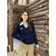 批发实拍大码长袖加厚保暖假两件绑带T恤<b class='q'>女装</b>时尚显瘦百搭减龄打底衫