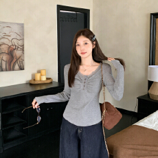 批发实拍2026大码<b class='q'>长袖</b>加厚保暖收腰<b class='q'>T</b><b class='q'>恤</b>时尚显瘦百搭减龄遮肉打底衫女