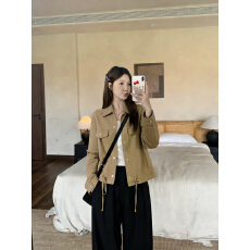 批发实拍<b class='q'>大码</b>2026春季女士美拉德工装<b class='q'>牛仔</b><b class='q'>外套</b>时尚洋气减龄夹克上衣潮