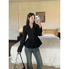 批发实拍2026春装大码女装长袖衬衫女设计感法式上衣时尚百搭气质衬衣