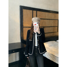 批发实拍2026春装新款大码<b class='q'>长袖</b>开衫<b class='q'>外套</b>时尚显瘦百搭减龄小众上衣女装