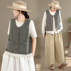 批发2026日系复古休闲<b class='q'>马甲</b>女春夏叠穿<b class='q'>背心</b>外搭小个子设计感坎肩<b class='q'>马夹</b>