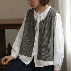 批发2026日系复古休闲<b class='q'>马甲</b>女春夏叠穿<b class='q'>背心</b>外搭小个子设计感坎肩<b class='q'>马夹</b>