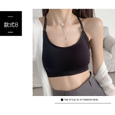 批发美背无钢圈文胸裹胸抹胸防走光运动内衣女背心式防震跑步聚拢学生