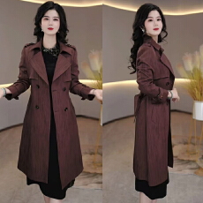 批发2026春秋季新款中长款风衣<b class='q'>外套</b>时尚百搭显瘦洋气宝藏衣橱风衣