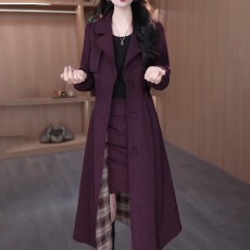 批发两面穿高端气质风衣女款2026新款春秋季时尚高级感中长款大衣外套