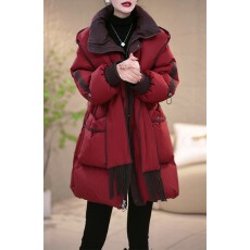 批发时尚中长款连帽加厚棉服棉袄女2025冬季新款流行<b class='q'>妈妈</b>保暖棉衣外套