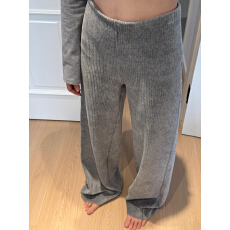 批发韩版设计感高腰灯芯绒<b class='q'>休闲裤</b>女2025冬季慵懒风宽松舒适百搭拖地裤