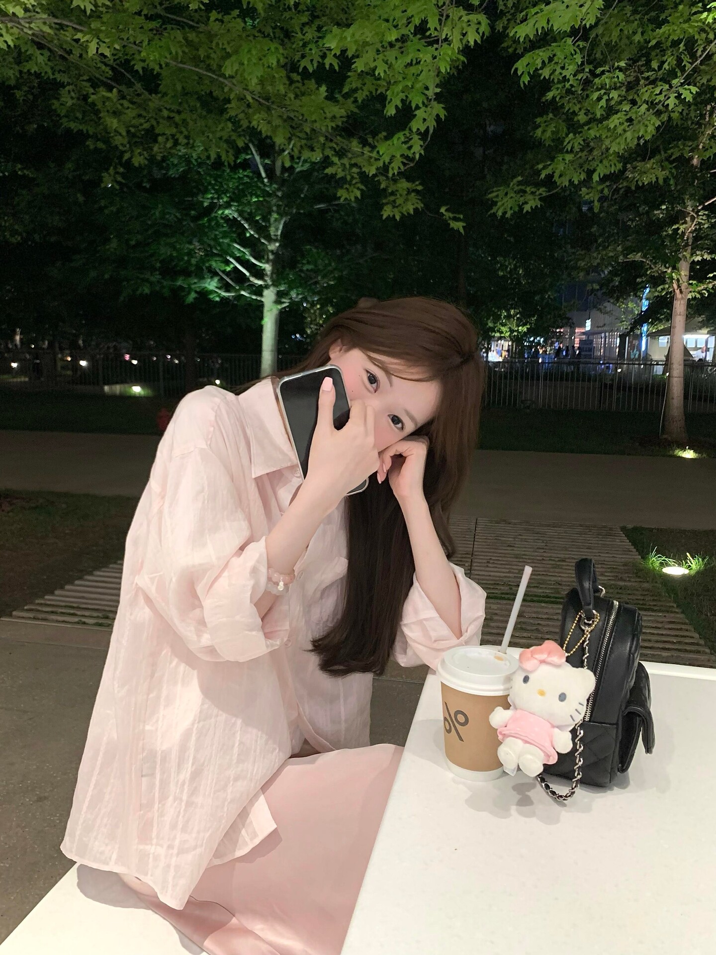 unifitop 핑크색 긴팔 셔츠 부드러운 바람 얇은 스타일 재킷 작은 대중 디자인 루즈핏 캐주얼 자외선 차단 맨위