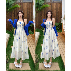 批发实拍~2026春夏森林花笺 天丝<b class='q'>刺绣</b><b class='q'>连衣裙</b>