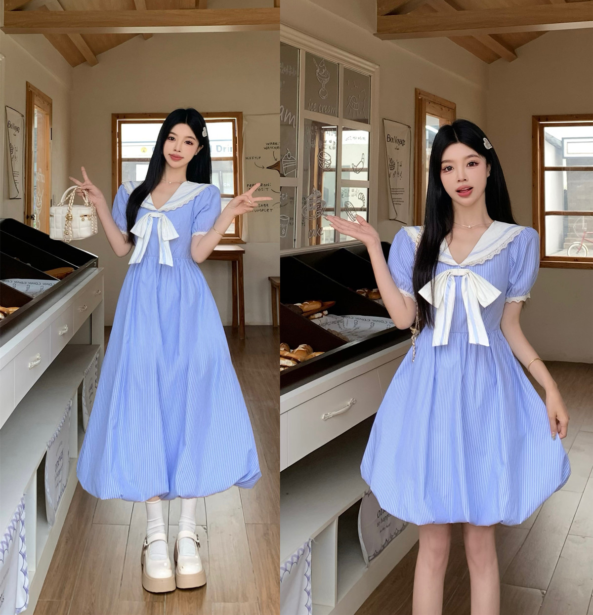 실사 2026 여름 유럽 만약 바람 느슨함 휴가 센스 드레스