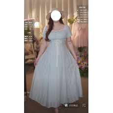 批发实拍中~微胖甜美少女特调肌理感刺绣重工收腰正肩<b class='q'>连衣裙</b>