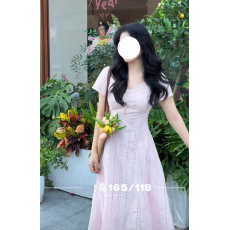 批发实拍中~春日来信 温柔粉色绝美氛围设计感气质显瘦小众蜜桃粉初恋