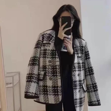 批发欧货高端***法国女装<b class='q'>欧洲站</b>原单撤柜专柜外贸粗花呢短外套女