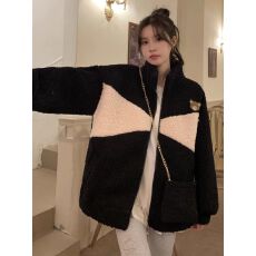 批发原版尺寸加厚300克羊羔绒2025秋冬季韩版懒风开<b class='q'>衫</b>上衣外套