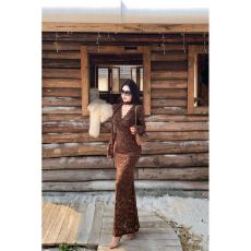 批发法式纯欲风蕾丝连衣裙女秋冬季新款修身收腰性感辣妹<b class='q'>包臀</b>鱼尾<b class='q'>长裙</b>