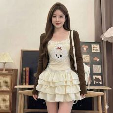 批发春秋新款啾咪重工蛋糕<b class='q'>蓬蓬</b>裙Lolita裙时尚套装