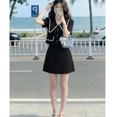 批发大码女装夏季2026新款小香风西装减龄<b class='q'>时尚</b>两件套套裙潮