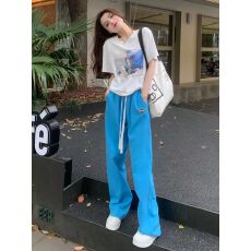 批发小香风气质炸街休闲运动<b class='q'>套装</b>女夏季减龄短袖阔腿长裤时尚两件套潮