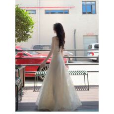 批发三亚巴厘岛绝美海边<b class='q'>沙滩</b>裙法式挂脖生日小礼服气质拍照高级感晨袍
