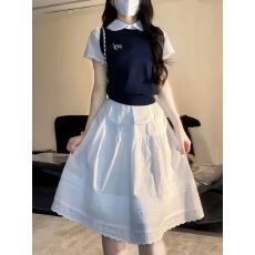 批发三件套装韩系气质休闲<b class='q'>运动服</b>套装夏季2026新款<b class='q'>衬衫</b>短袖背心半身裙