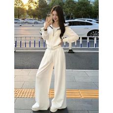 批发休闲运动套装女春秋新款时尚洋气连帽卫衣阔腿<b class='q'>裤</b><b class='q'>两件套</b>潮