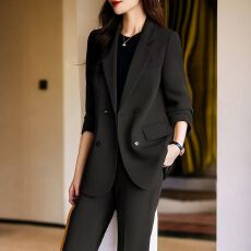 批发<b class='q'>职业</b><b class='q'>套装</b><b class='q'>女</b>春秋2026新款轻熟风气质<b class='q'>女</b>神范高端休闲玫红色西装外套