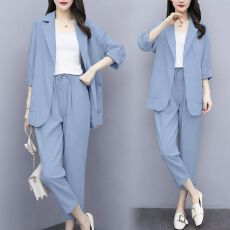 批发套装大码<b class='q'>女</b>装2026新款胖MM韩版宽松显瘦职业休闲<b class='q'>小西装</b>两件套