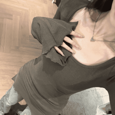 批发辣妈孕妇装百搭修身显瘦大方领喇叭袖上衣女<b class='q'>韩版</b>长袖褶皱打底衫t