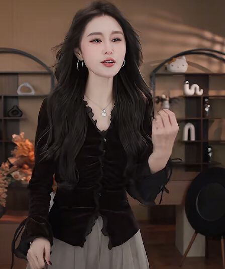 프랑스식 빅 사이즈 새로운 패션 품격 다용도 디자인 센스 셔츠 맨위