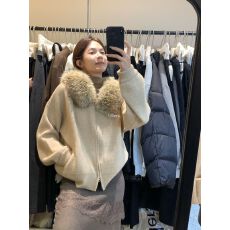 批发可拆卸毛领针织开衫女2025秋<b class='q'>冬</b>新款慵懒感宽松休闲连帽毛衣外套潮