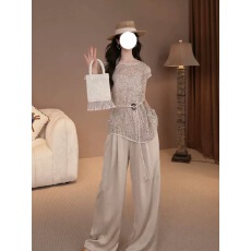 批发松弛感镂空四件套爆款<b class='q'>套装</b>女