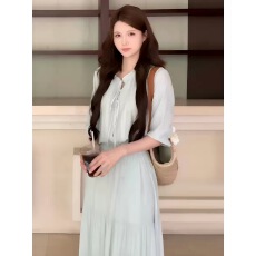 批发淡颜女孩棉质慵懒清冷套装宽松显瘦显高衬衫高腰半身裙两件套
