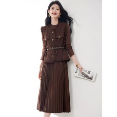 批发网图马甲<b class='q'>连衣裙</b>套装裙女2025新款巨好看<b class='q'>高端</b>轻奢小香风名媛一整套