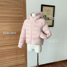 批发DouDou痘 设计感小版型轻薄羽绒服女<b class='q'>冬</b>季2025新款小个子短款外套
