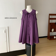 批发aaaaxbbb 浆果与清酒 三层领娃娃裙莱赛尔<b class='q'>无袖</b>连衣裙韩系<b class='q'>背心裙</b>