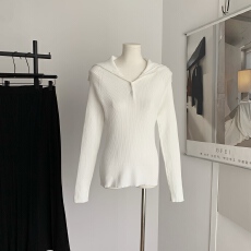 批发Madofit麻豆/outfits轻芭蕾套装_绵羊毛V领口袋短外套+阔腿针织裤