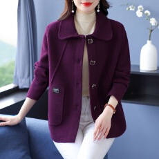 批发女士翻领外套秋季2025新款秋冬女装今年流行漂亮中年妈妈<b class='q'>上衣</b>大码