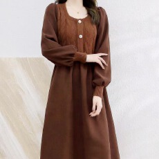 批发韩国<b class='q'>东大门</b>法式复古拼接高端优雅气质<b class='q'>连衣裙</b>