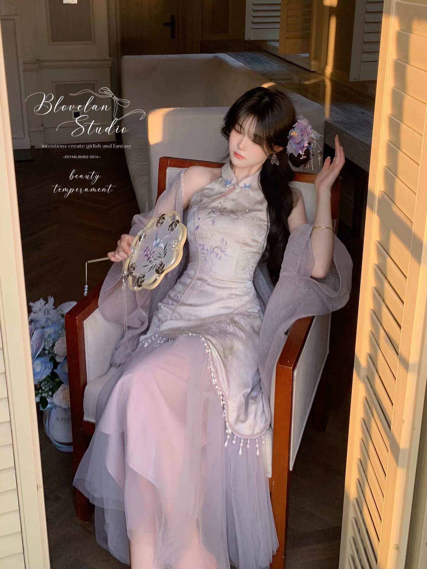 1 21 20 00 주요 추진력 섹션 등나무 꿈 나라 부드러운 스탠드 칼라 민소매 몸매 가꾸기 헤일로 염색 자카드 치파오